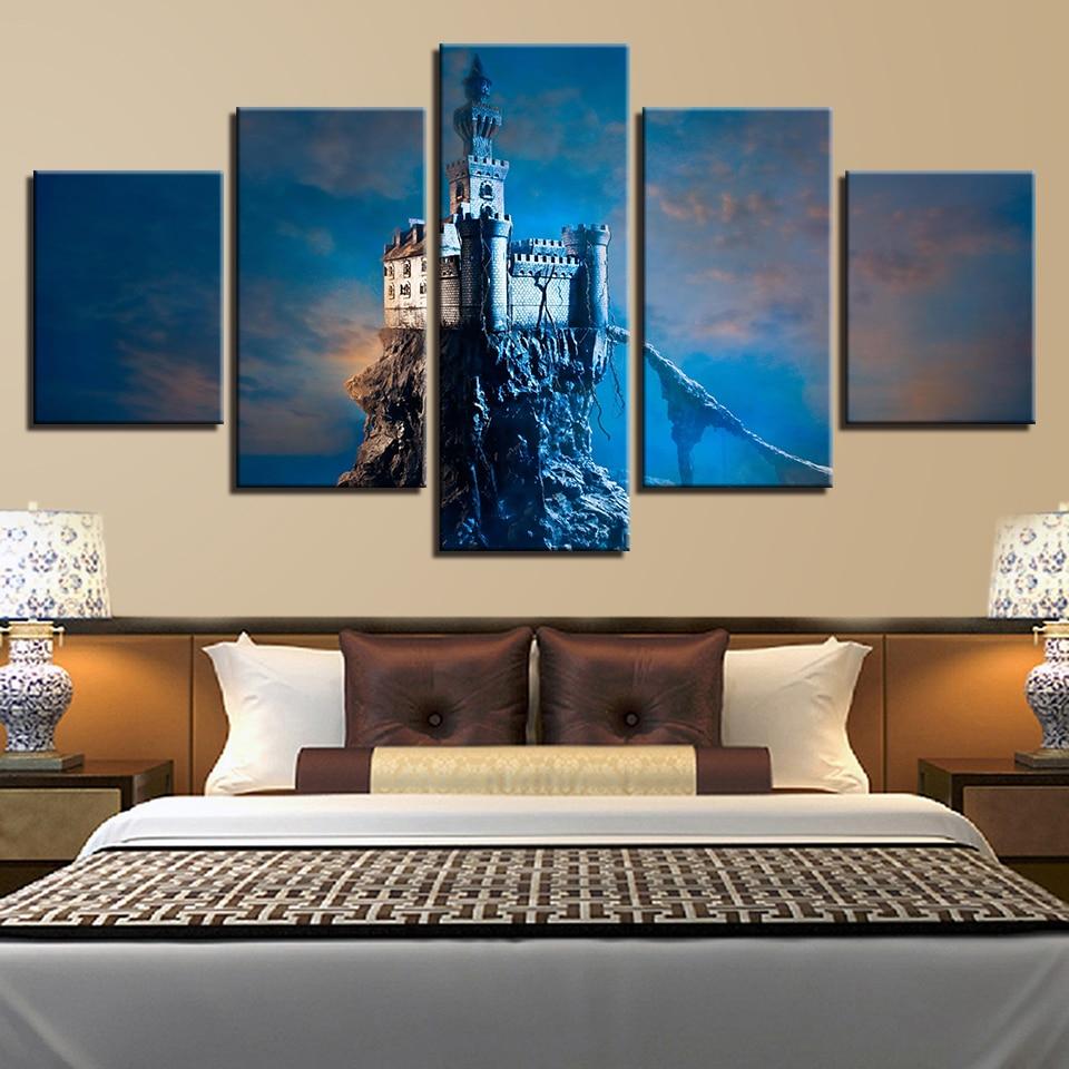 Retro Building – Nature Canvas Wall Art