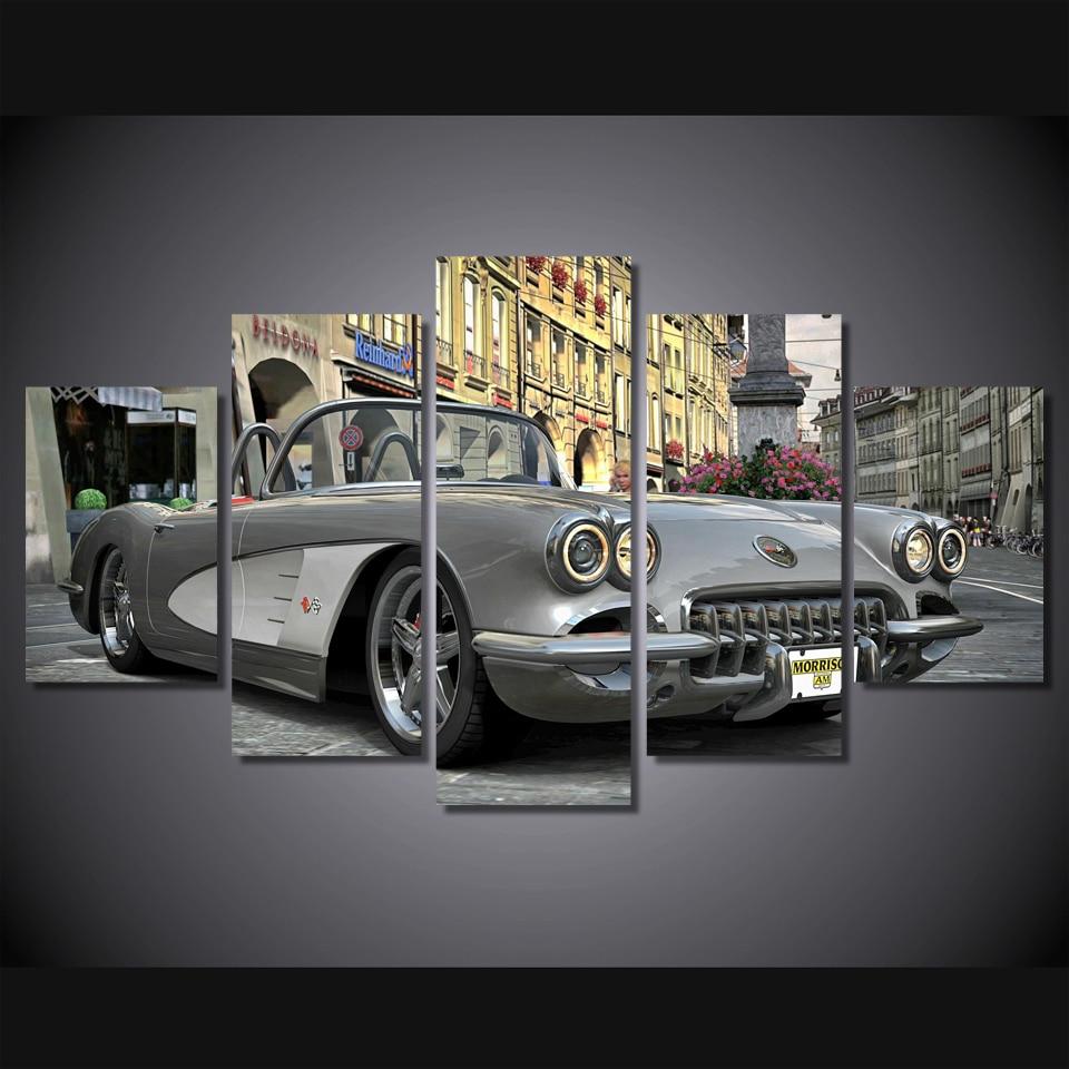 Retro Classic Car – Automative Canvas Wall Art