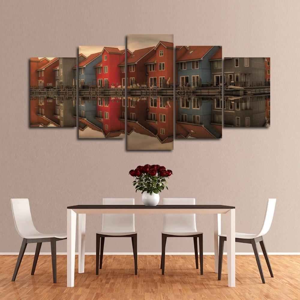 Retro House – Nature Canvas Wall Art