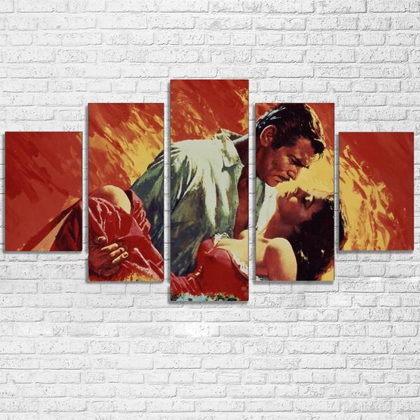 Rhett Butler Scarlet O Hara Gone With The Wind – Movie Canvas Wall Art