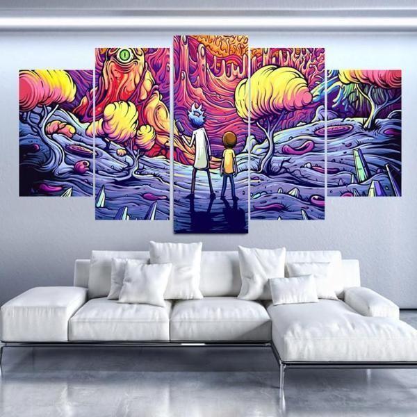 Rick &Amp; Morty Inspired 17 Cartoon – Canvas Wall Art