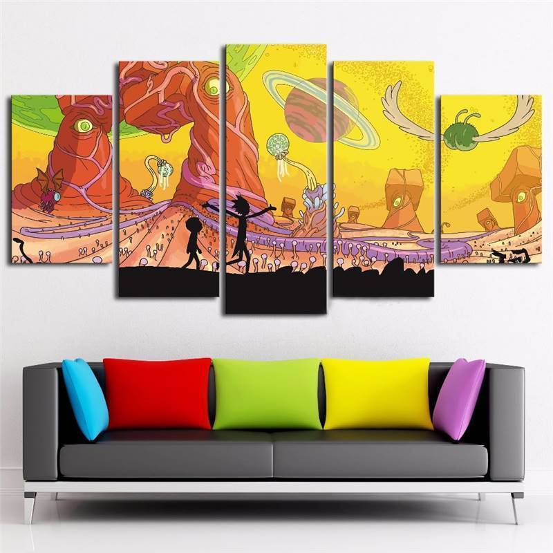 Rick And Morty 18 – Cartoon Canvas Wall Art