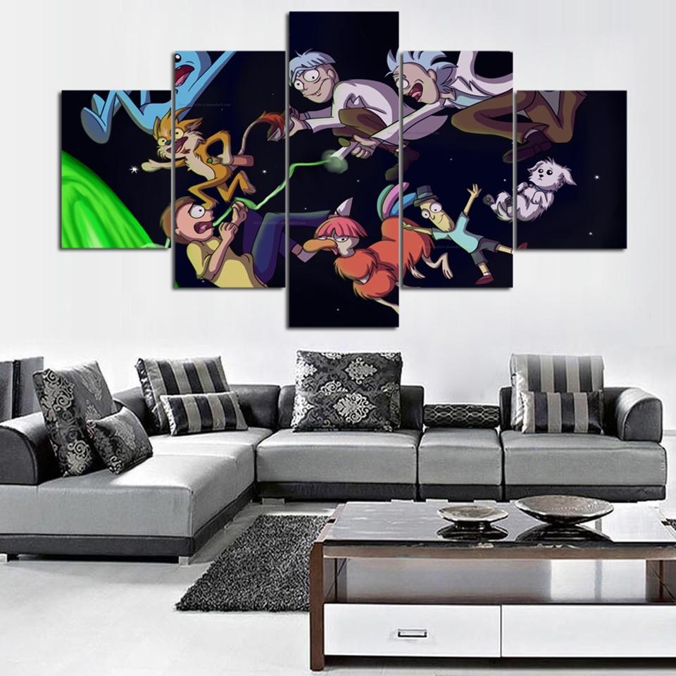 Rick And Morty Fly – Cartoon Canvas Wall Art
