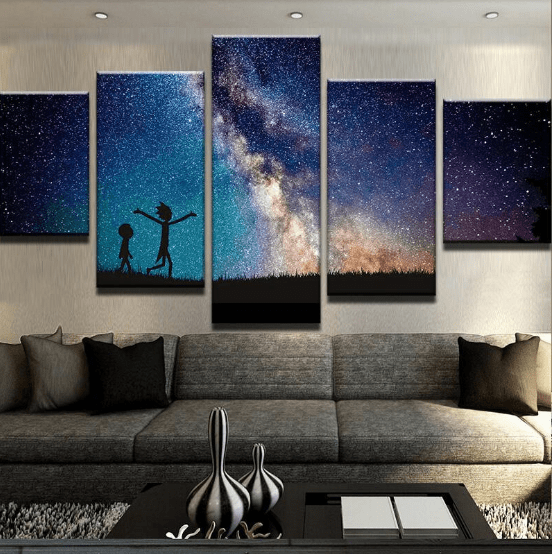 Rick And Morty Galaxy Cartoon – Canvas Wall Art