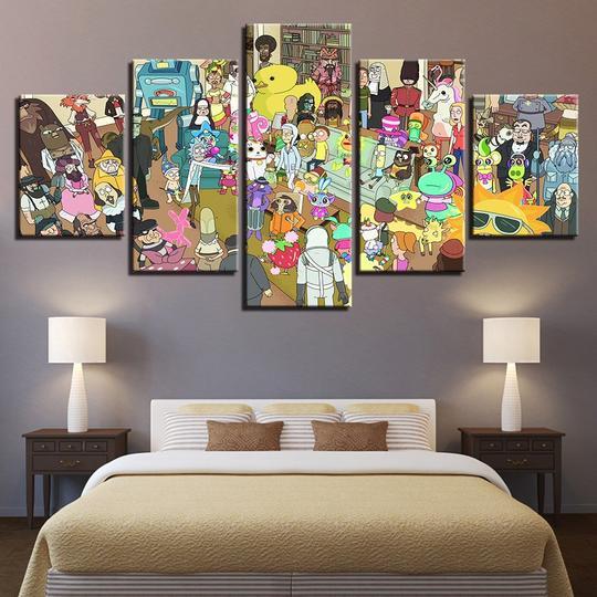Rick And Morty Party – Movie Canvas Wall Art