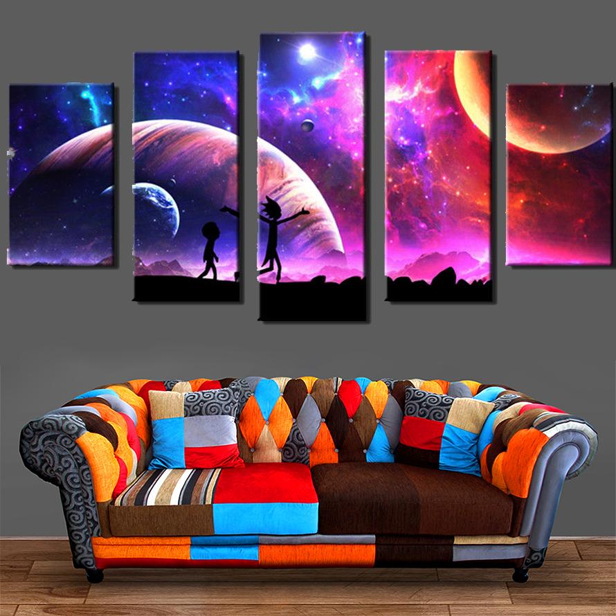 Rick And Morty Universe – Cartoon Canvas Wall Art