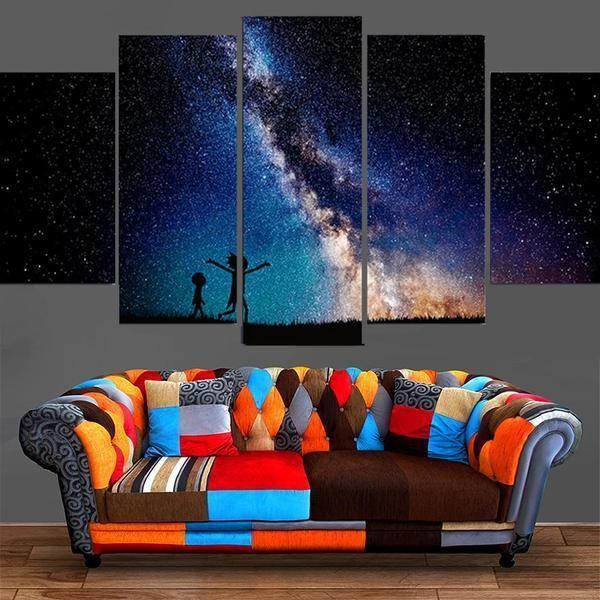 Rick &Amp; Morty Inspired 19 – Cartoon Canvas Wall Art