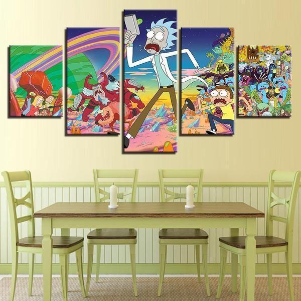 Rick &Amp; Morty Inspired 22 – Cartoon Canvas Wall Art