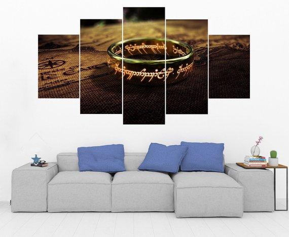 Ring Of Power Lord Of The Rings – Movie Canvas Wall Art
