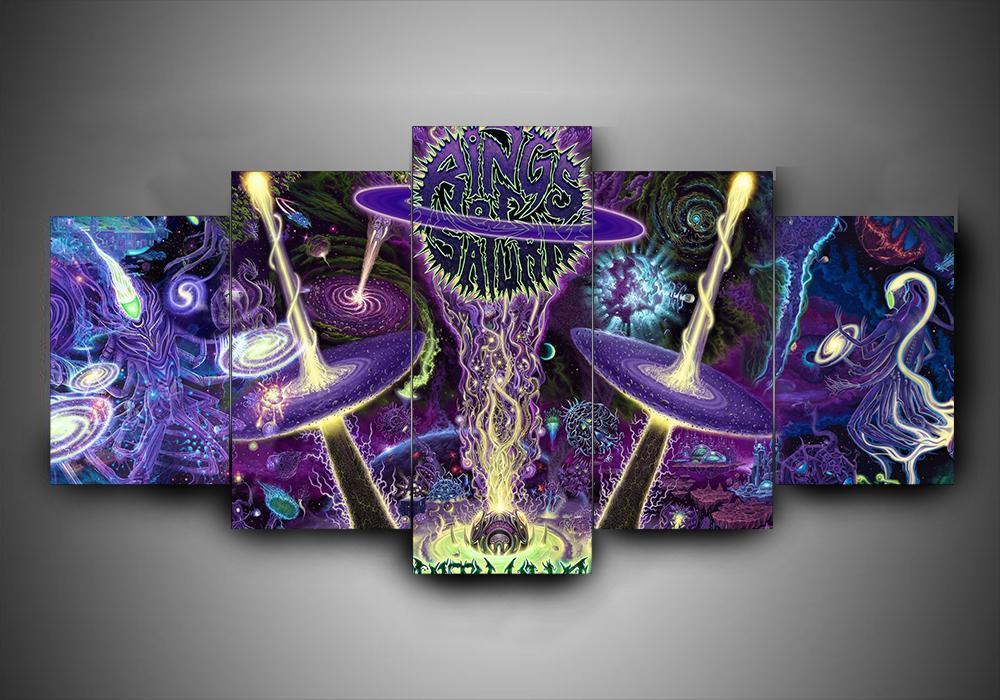 Rings Of Saturn – Music Canvas Wall Art