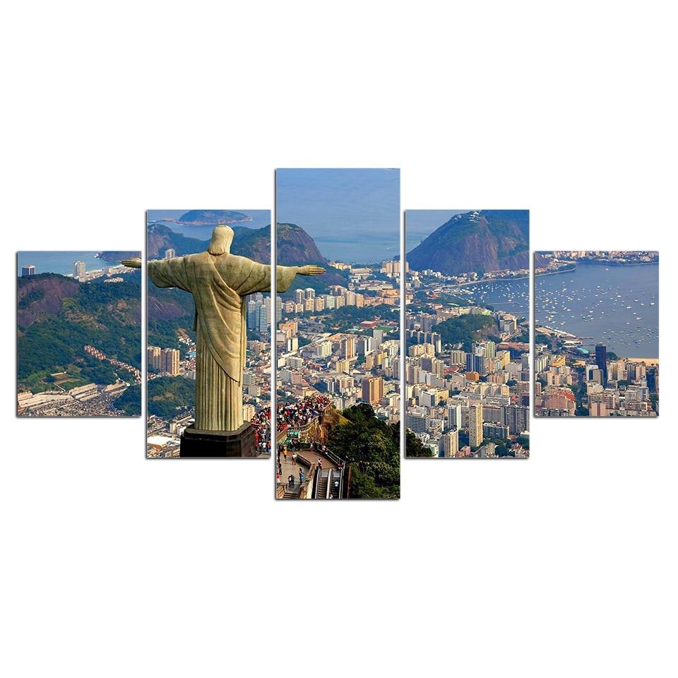Rio De Janeiro City Metropolis – Religion Canvas Wall Art