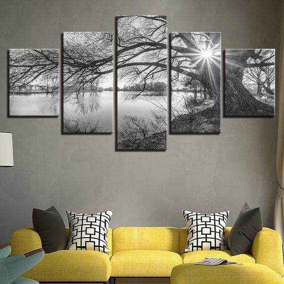 River Sunrise 01 – Nature Canvas Wall Art