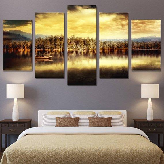 River Sunset 1 – Nature Canvas Wall Art
