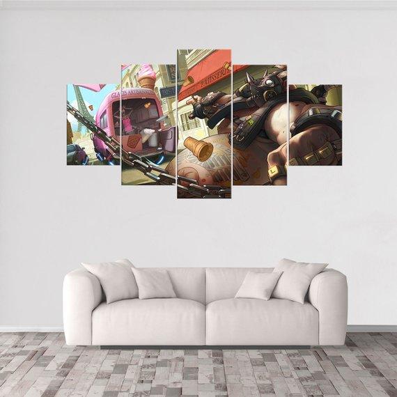 Roadhog Overwatch – Gaming Canvas Wall Art