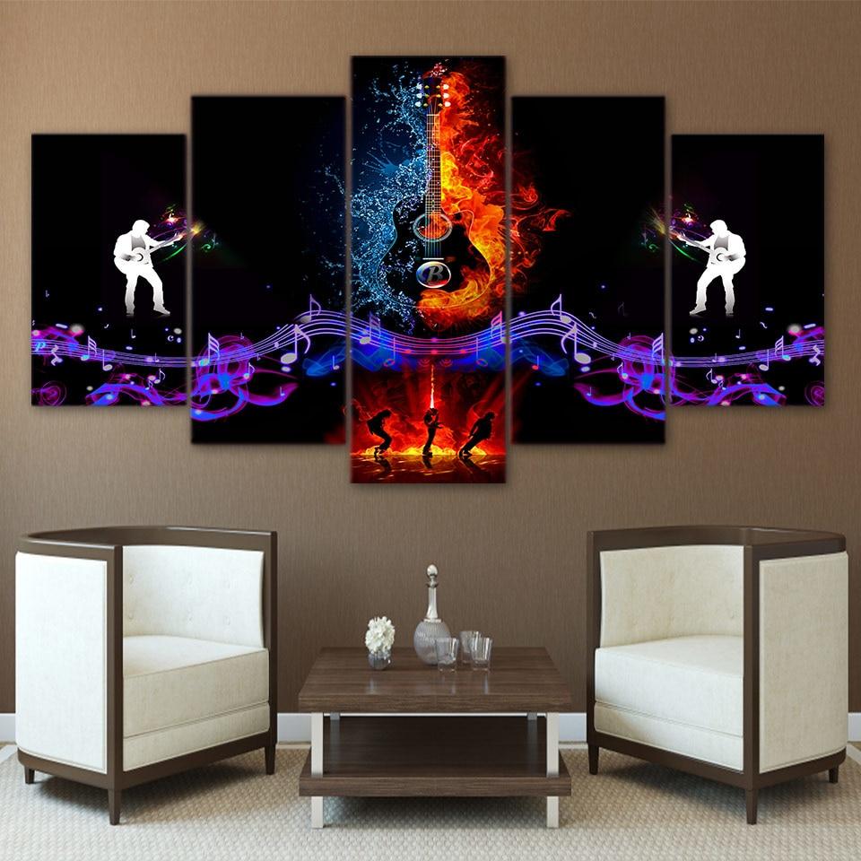 Roch Guitar – Music Canvas Wall Art