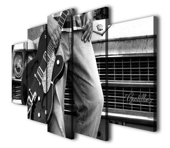 Rock And Roll Guitar – Music Canvas Wall Art