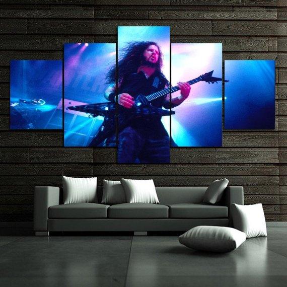 Rock And Roll Music Dimebag Darrell – Music Canvas Wall Art