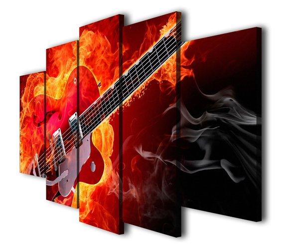 Rock Elictric Guitar – Music Canvas Wall Art