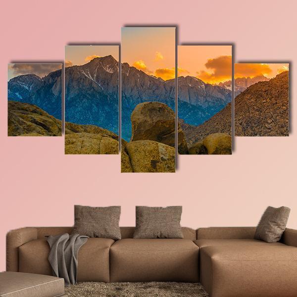 Rock Formations Of Alabama Hills – Nature Canvas Wall Art
