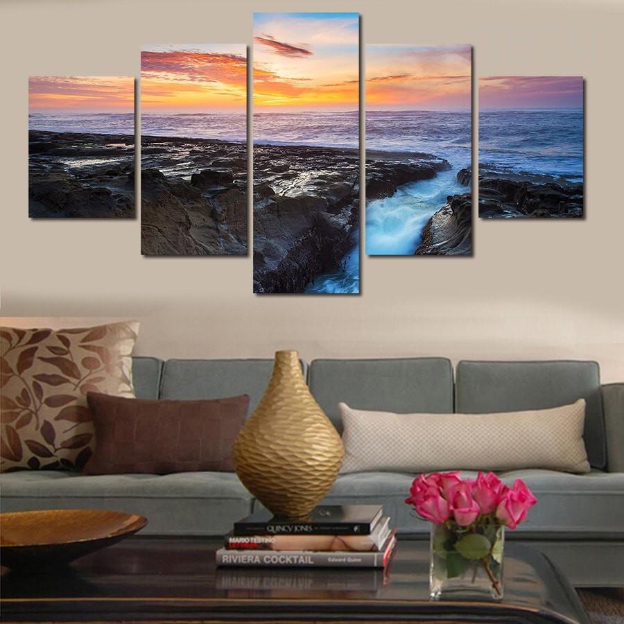 Rocks In The Sea – Nature Canvas Wall Art