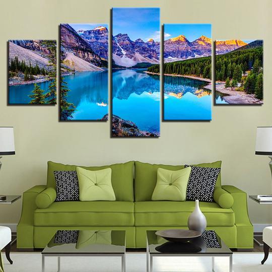 Rocky Mountain Lake – Space Canvas Wall Art