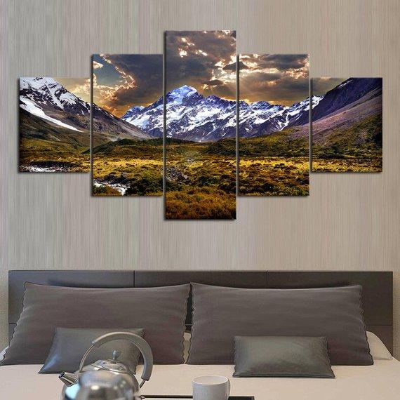 Rocky Mountain Valley – Nature Canvas Wall Art
