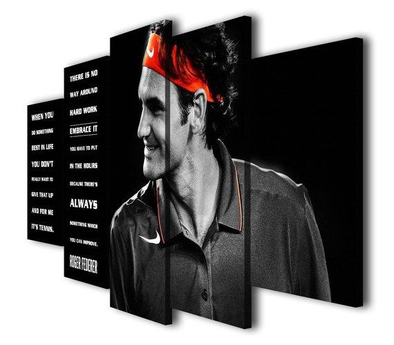 Roger Federer – Famous Person Canvas Wall Art