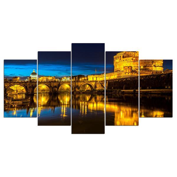Rome At Night 01 – Nature Canvas Wall Art