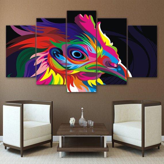 Rooster – Abstrcat Canvas Wall Art