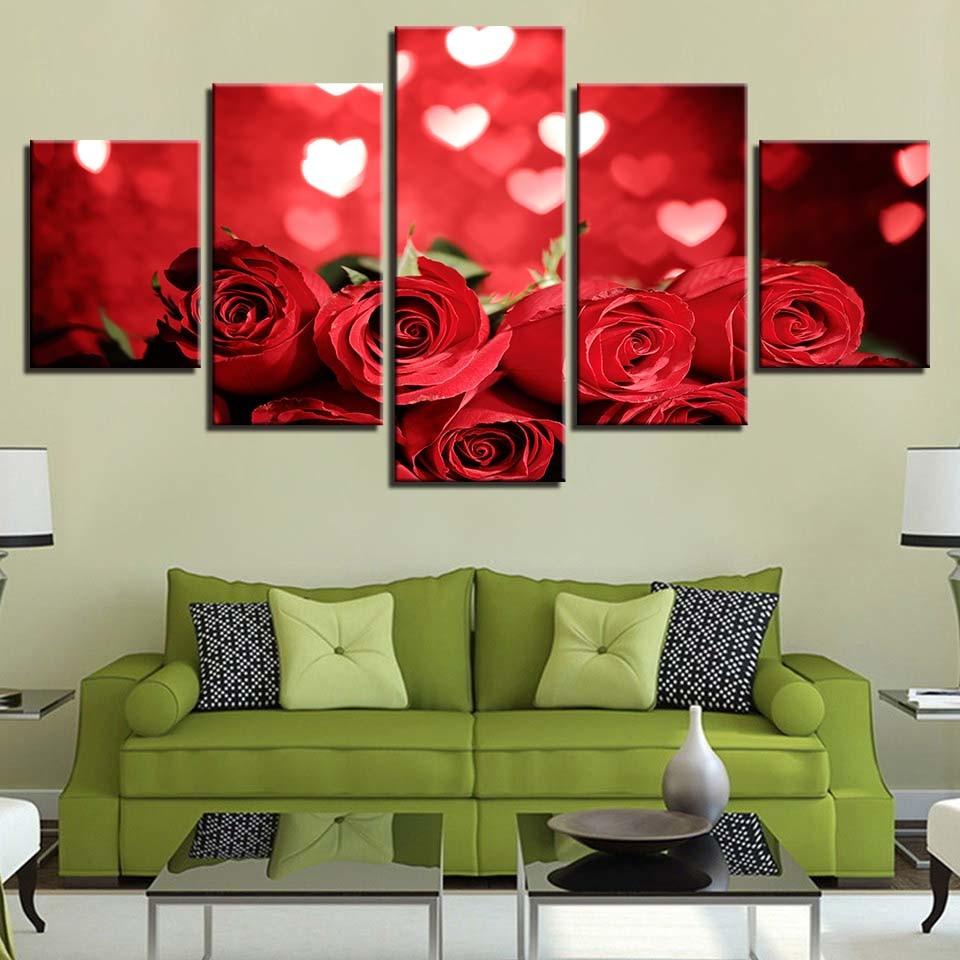 Rose Red Love – Nature Canvas Wall Art