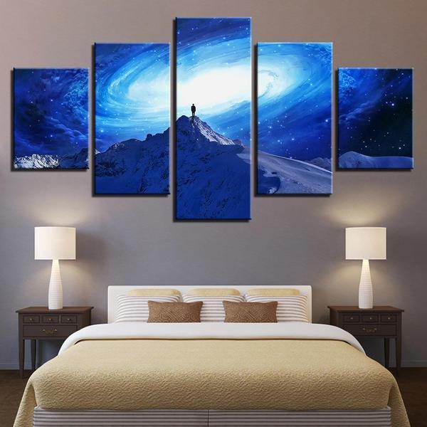 Rotate Milky Way Starry Sky Universe – Nature Canvas Wall Art