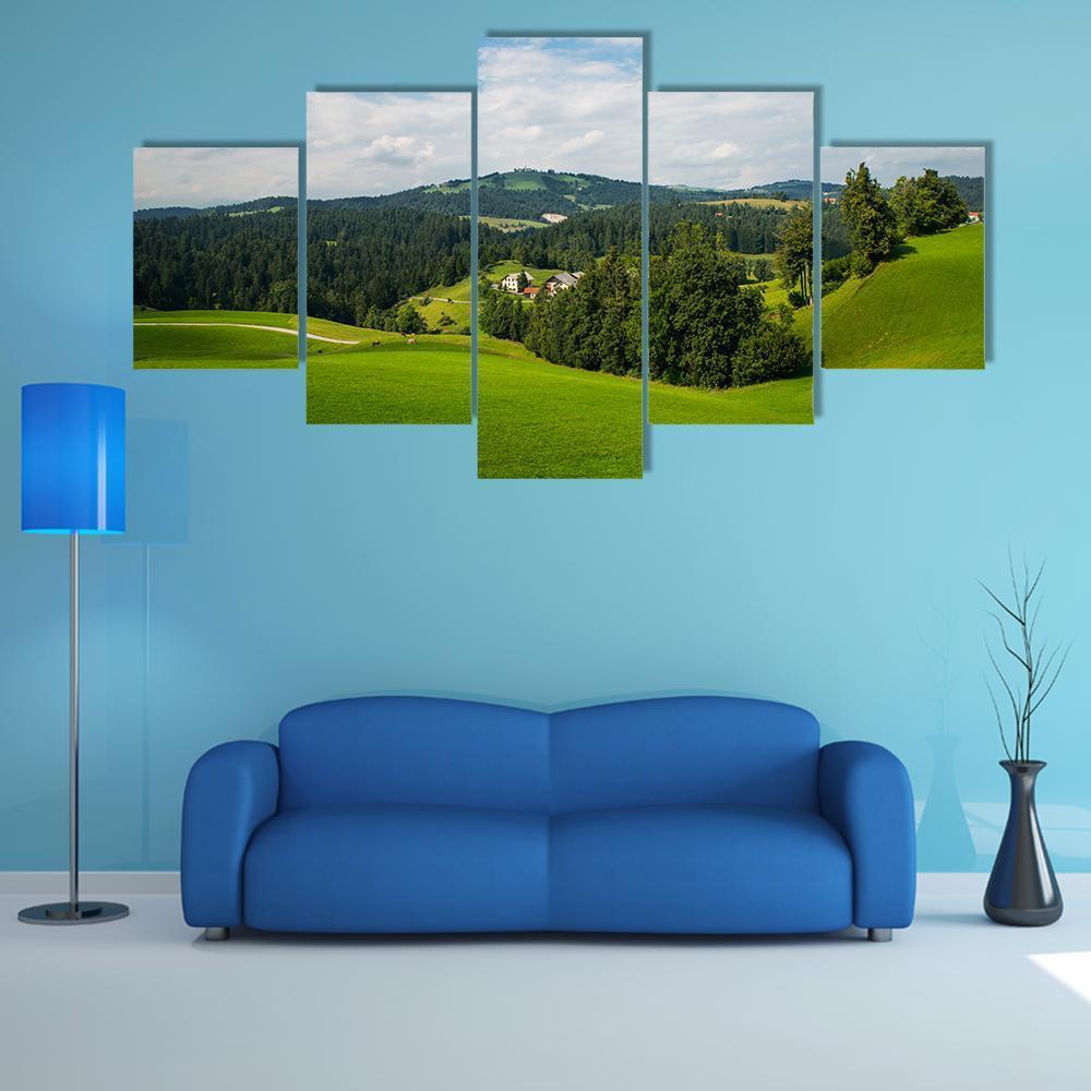 Rovte Village In Slovenia 1 – Nature Canvas Wall Art