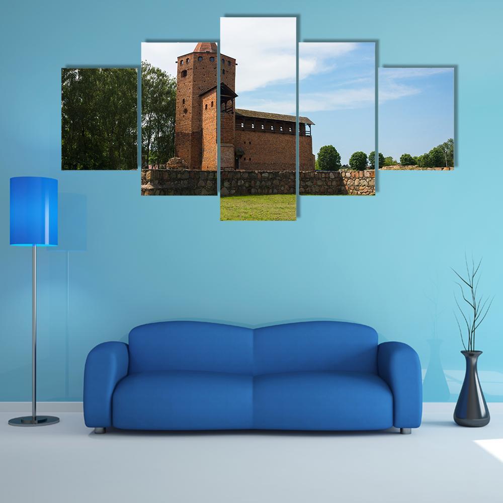 Ruins Of Gothic Castle Of Mazovian Dukes – Religion Canvas Wall Art