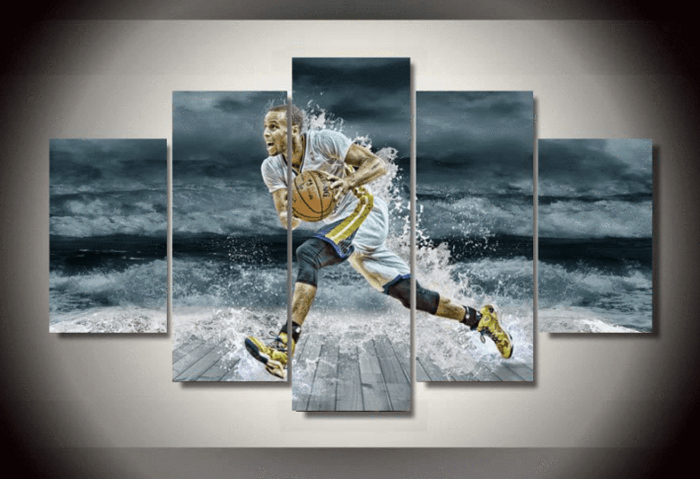 Run For Success – Stephen Curry – Sport And Famous Person Canvas Wall Art