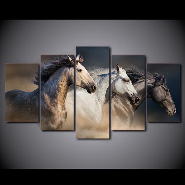 Running Horses 1 – Animal Canvas Wall Art