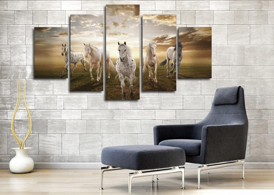 Running Horses Group 01 – Animal Canvas Wall Art