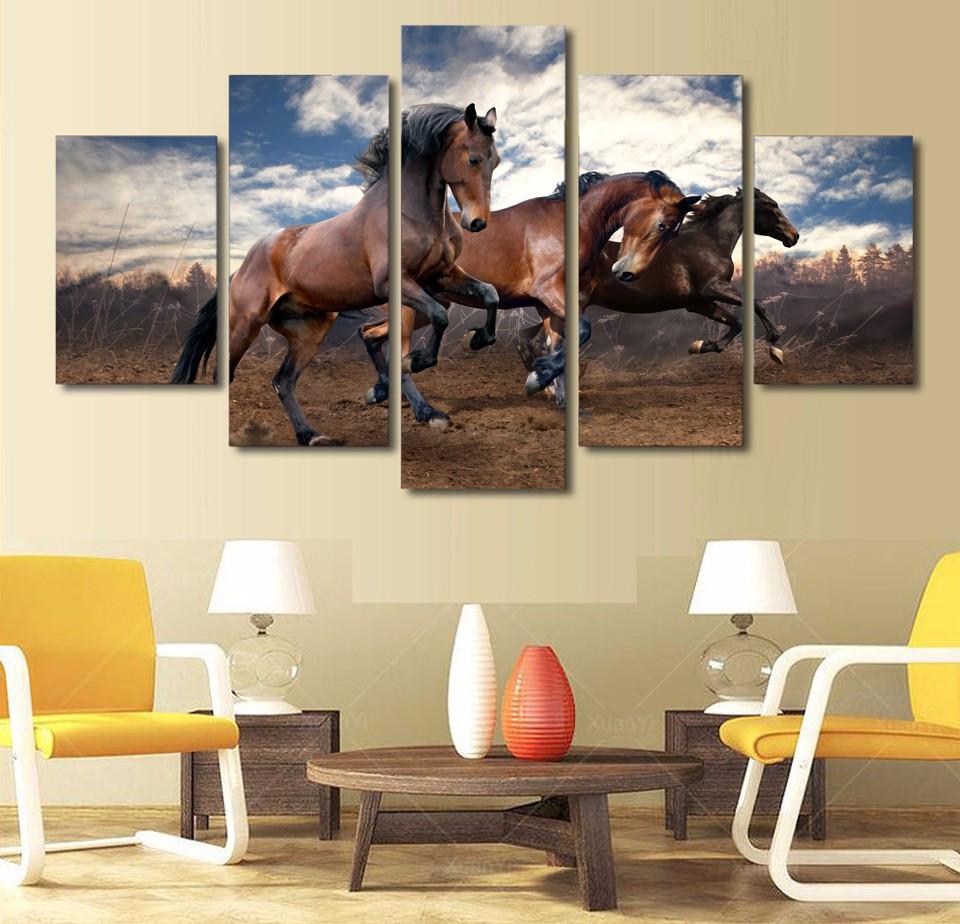Running Horses In The Wild – Anime Canvas Wall Art