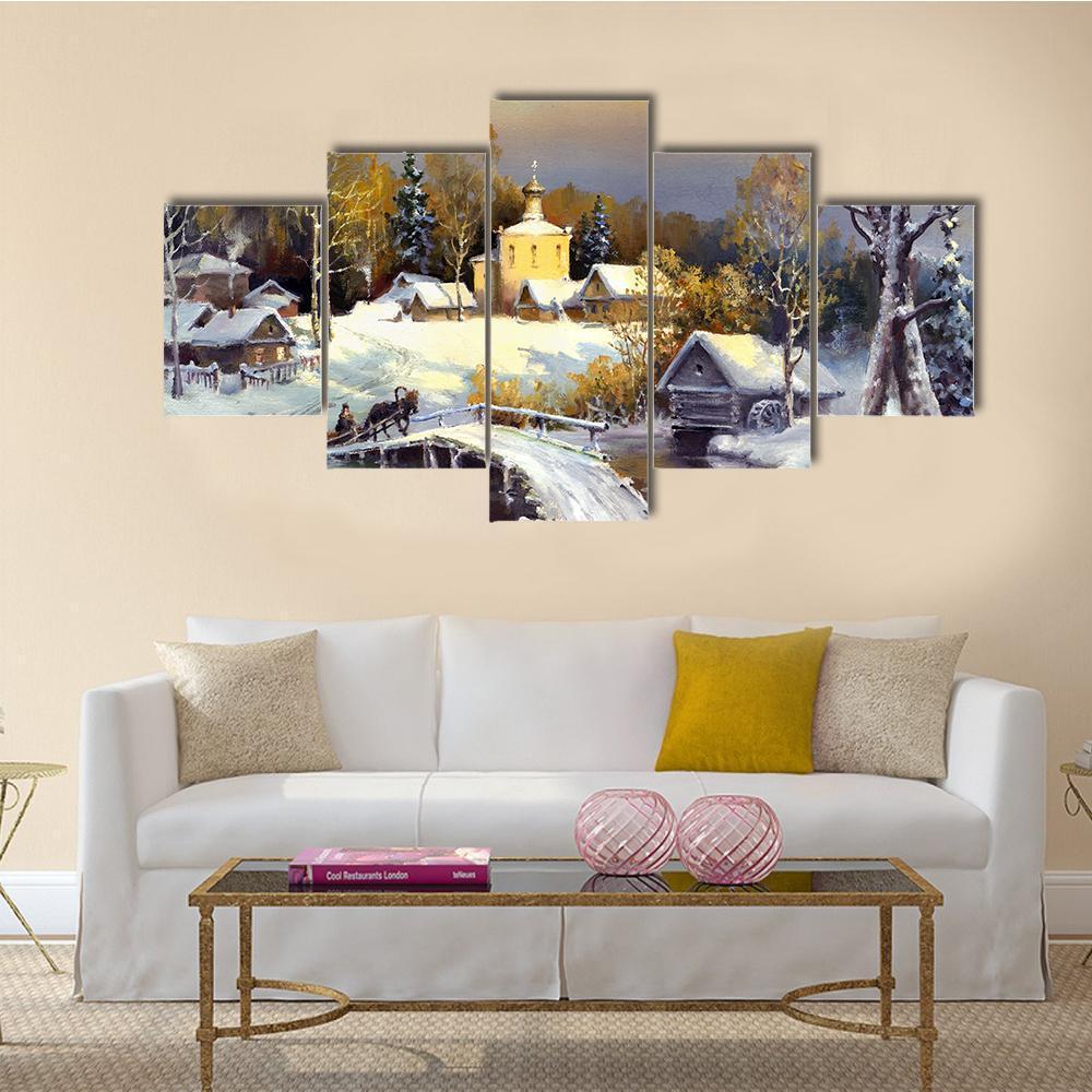 Rural Landscape – Abstract Nature Canvas Wall Art