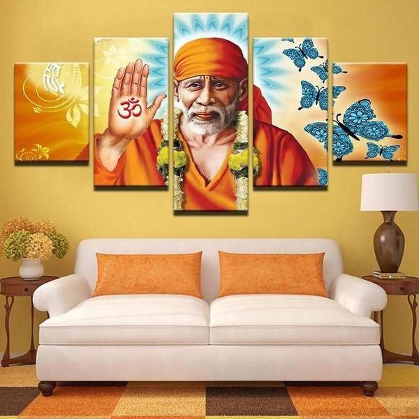 Sai Baba – Artistic Painting – Limited Edition – Religion Canvas Wall Art