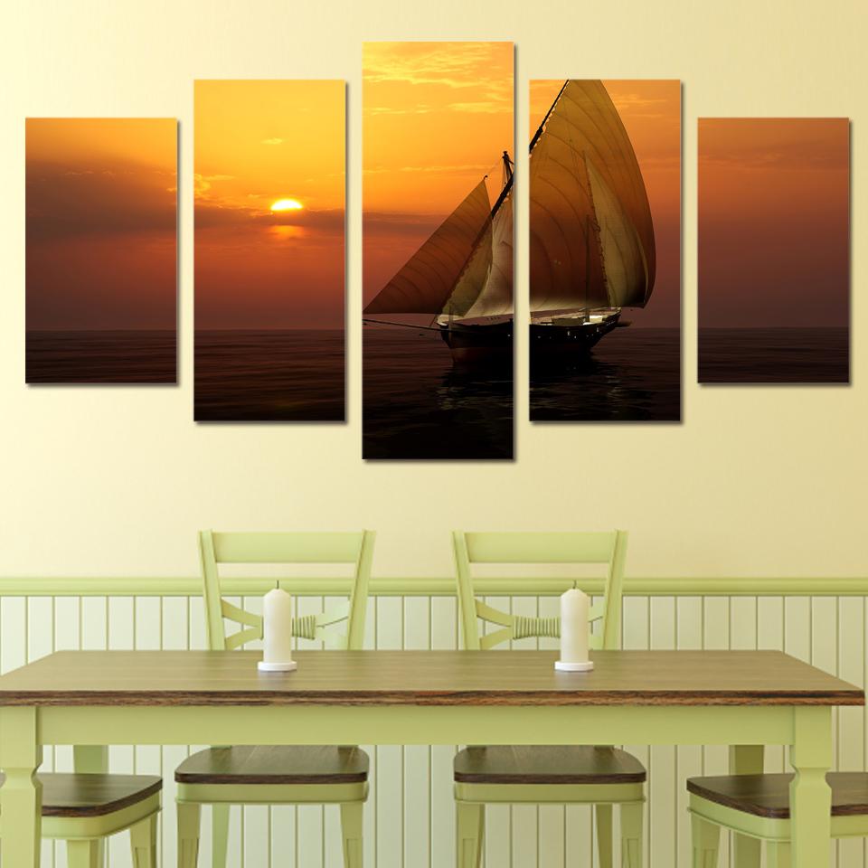 Sailing Sea Sun – Nature Canvas Wall Art
