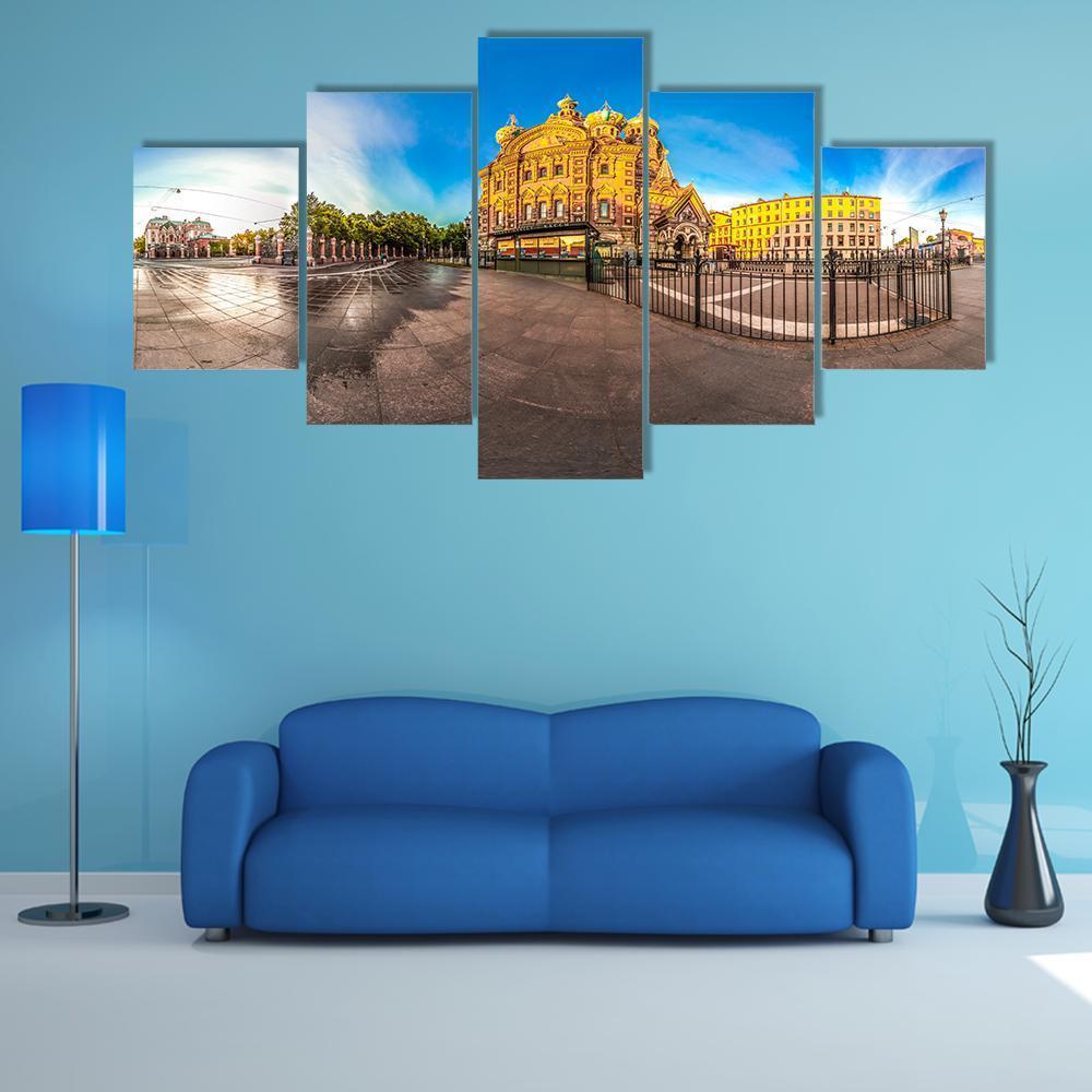 Saint-Petersburg Church Of The Savior On Blood – Religion Canvas Wall Art