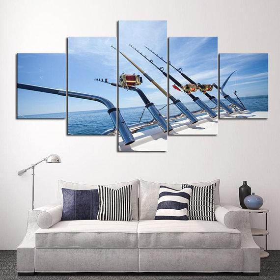Saltwater 1 – Fishing Canvas Wall Art