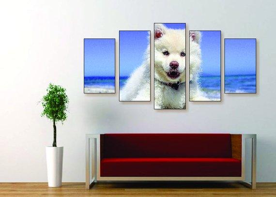 Samoyed Puppy – Animal Canvas Wall Art