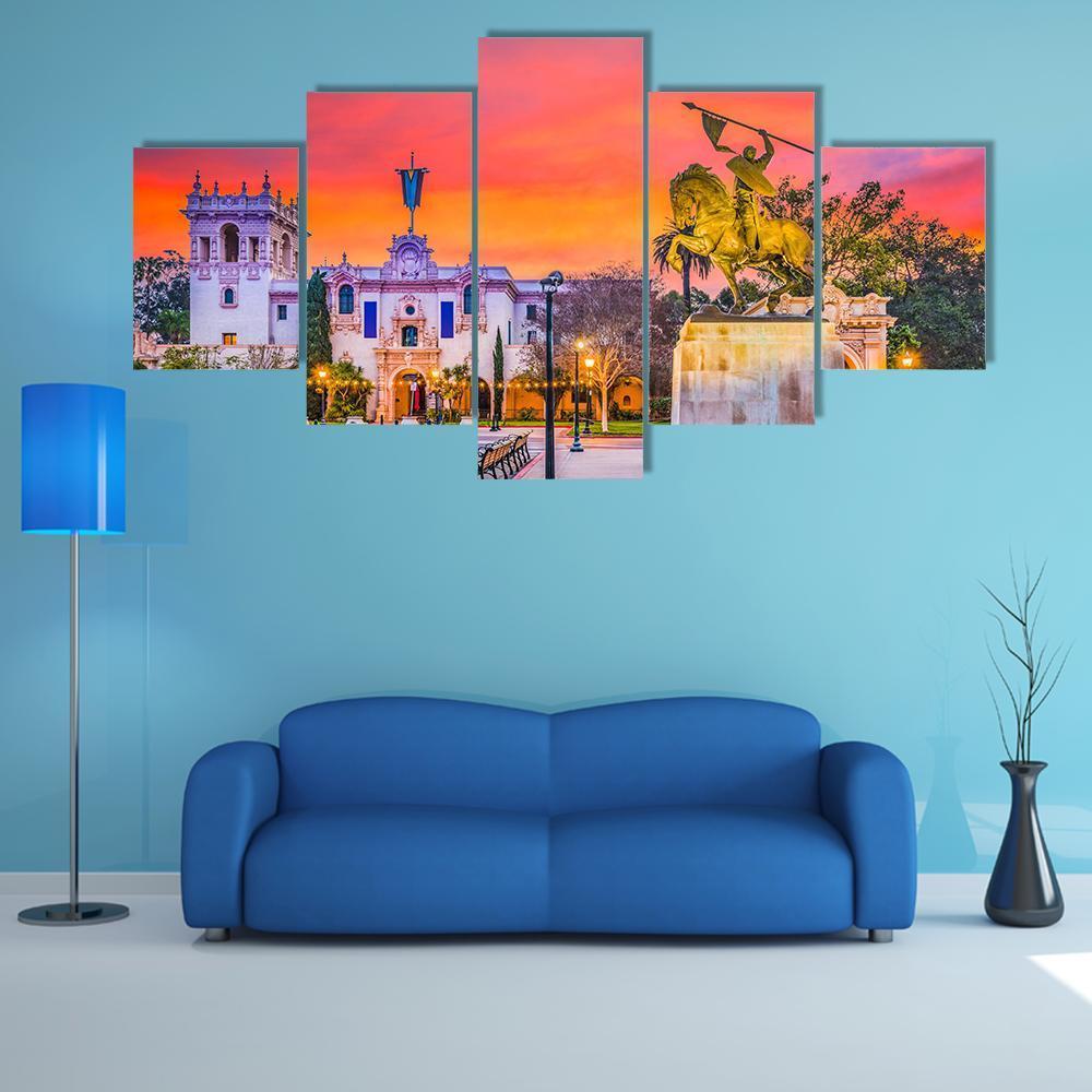 San Diego City In California At Dawn – Nature Canvas Wall Art