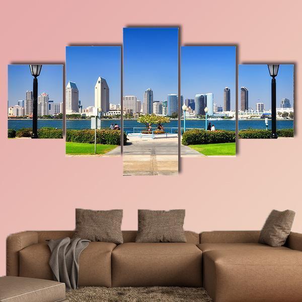 San Diego City View From The Park – Nature Canvas Wall Art