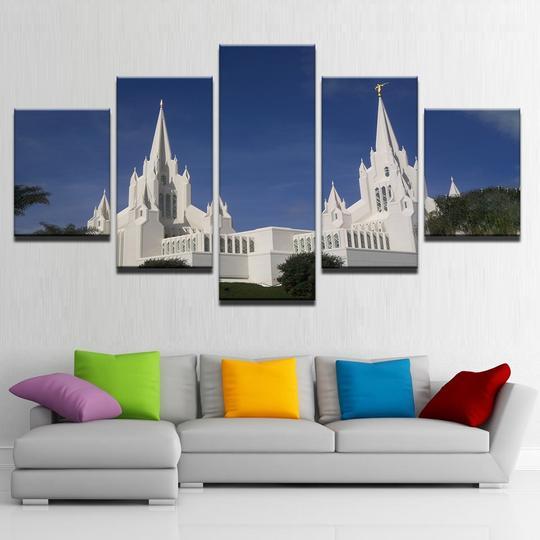 San Diego Temple Church Of Latter Day Saints – Nature Canvas Wall Art