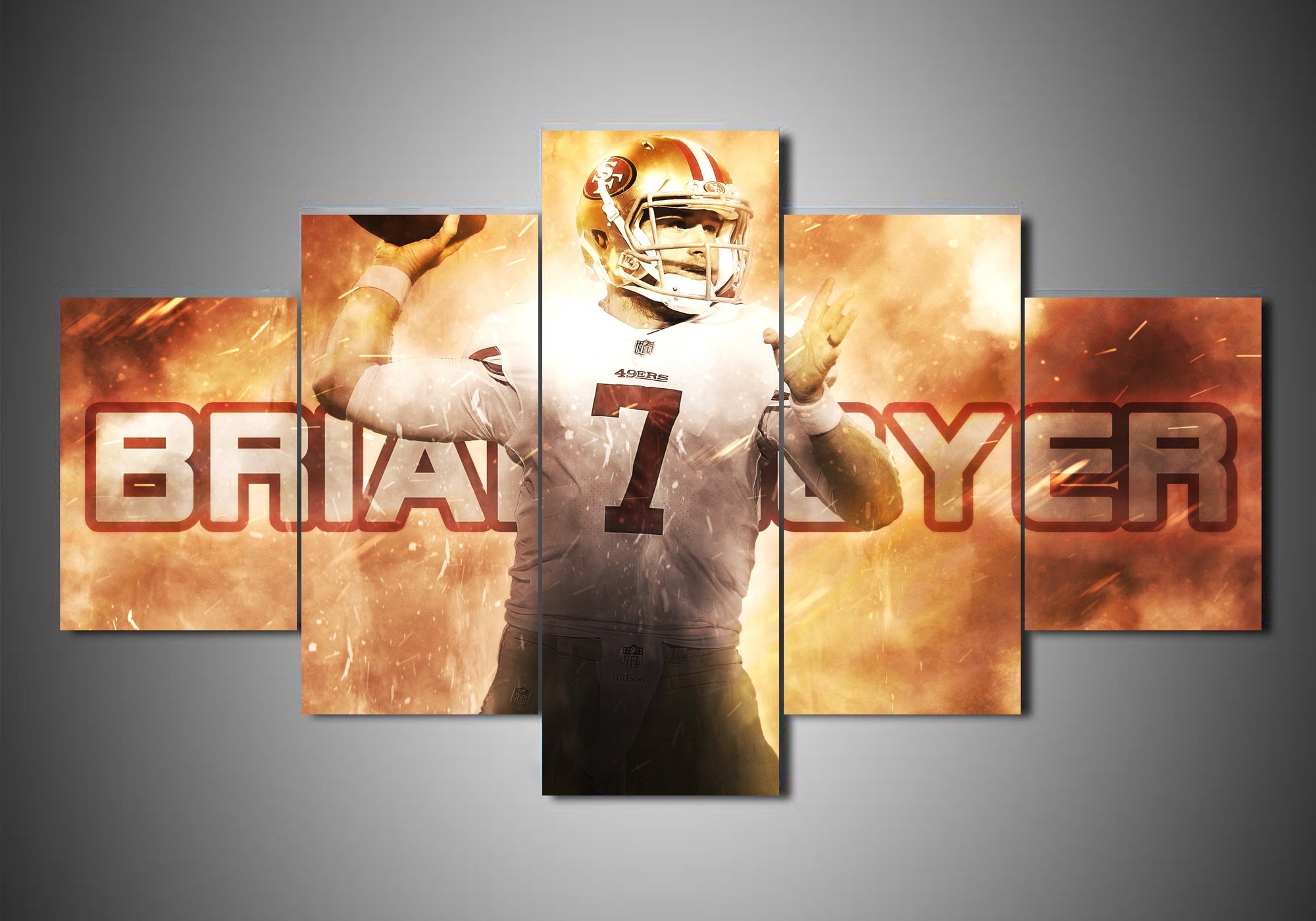 San Francisco 49Ers – Brian Hoyer – Sport Canvas Wall Art