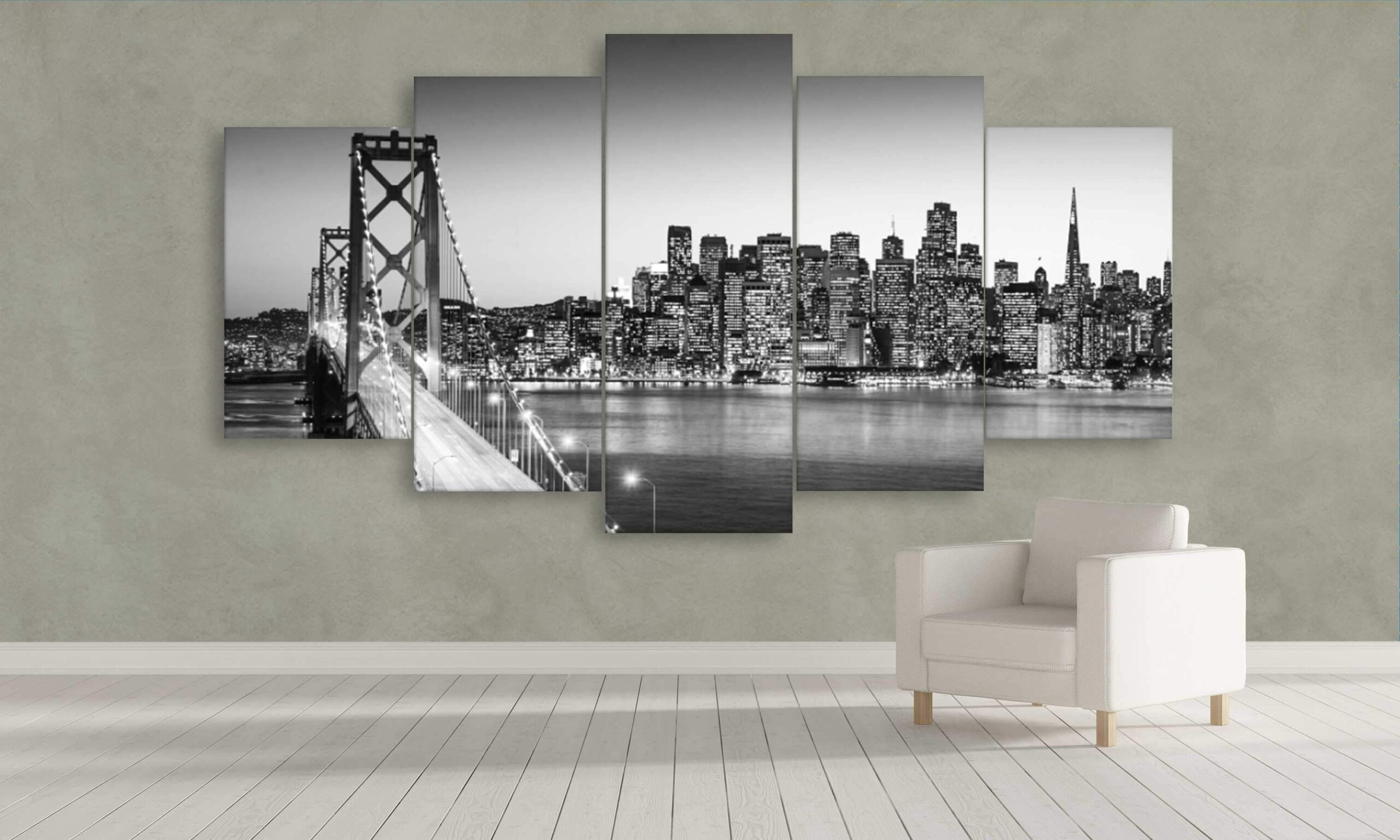 San Francisco Old Bay Bridge – Nature Canvas Wall Art