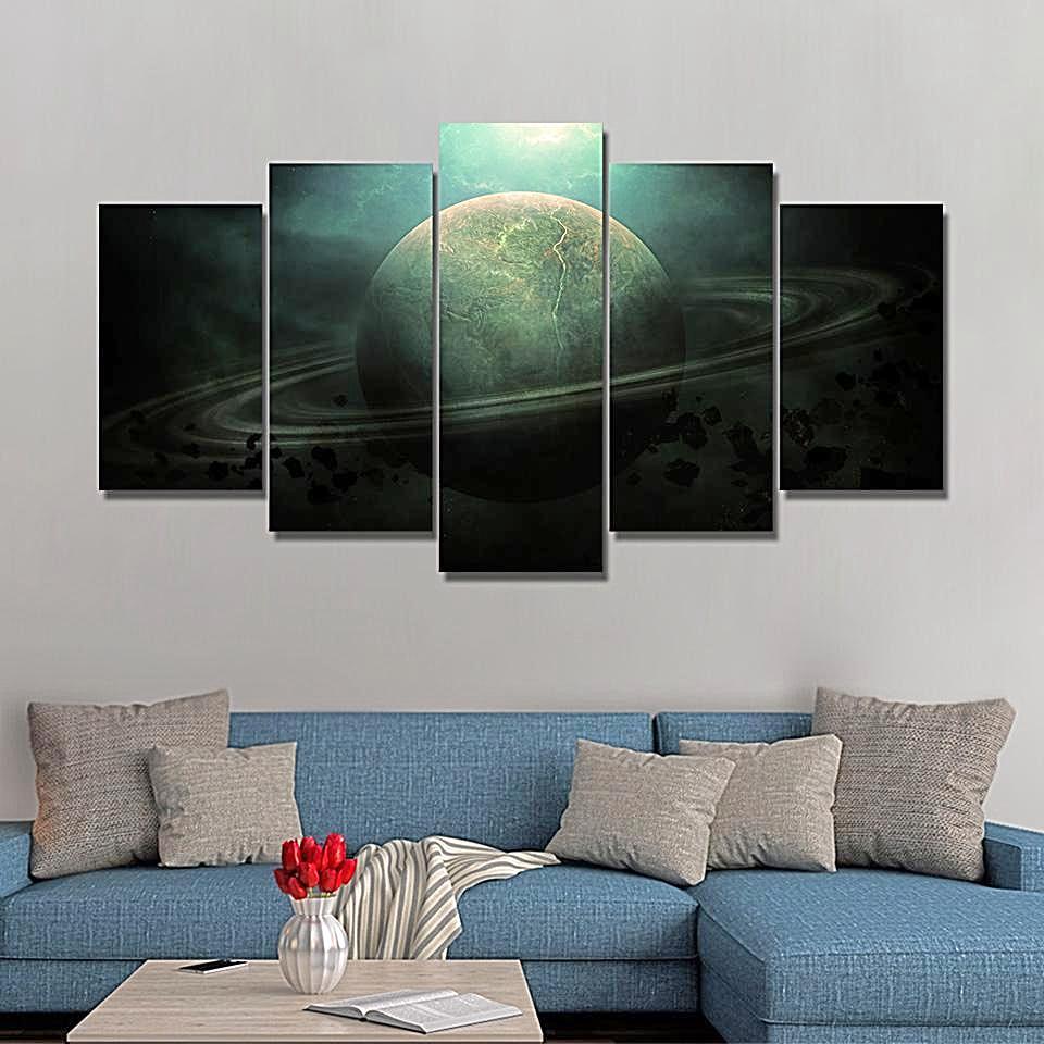 Saturn Universe – Space Universe Canvas Wall Art
