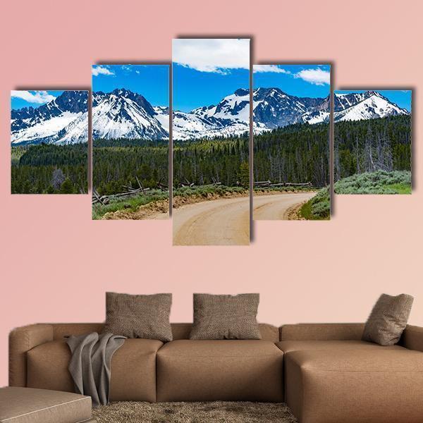 Sawtooth Scenic Byway In Idaho – Nature Canvas Wall Art